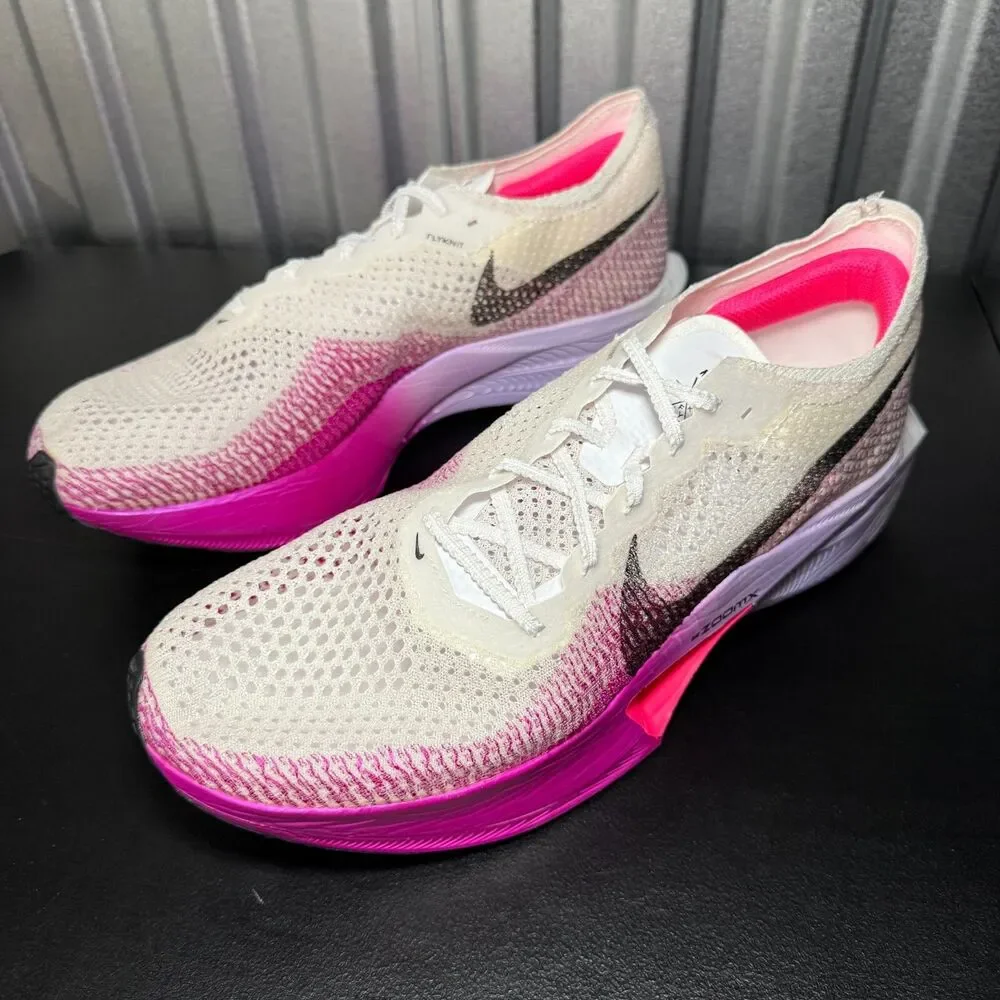 Nike ZoomX Vaporfly Next% 3 Running White Vivid Purple DV4129-104 Men's Size 12